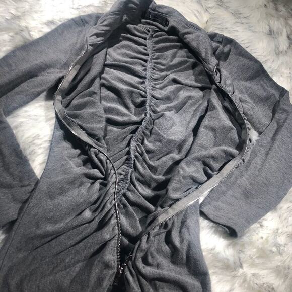 Neesha | gray fitted athleisure jacket size small - Picture 6 of 7